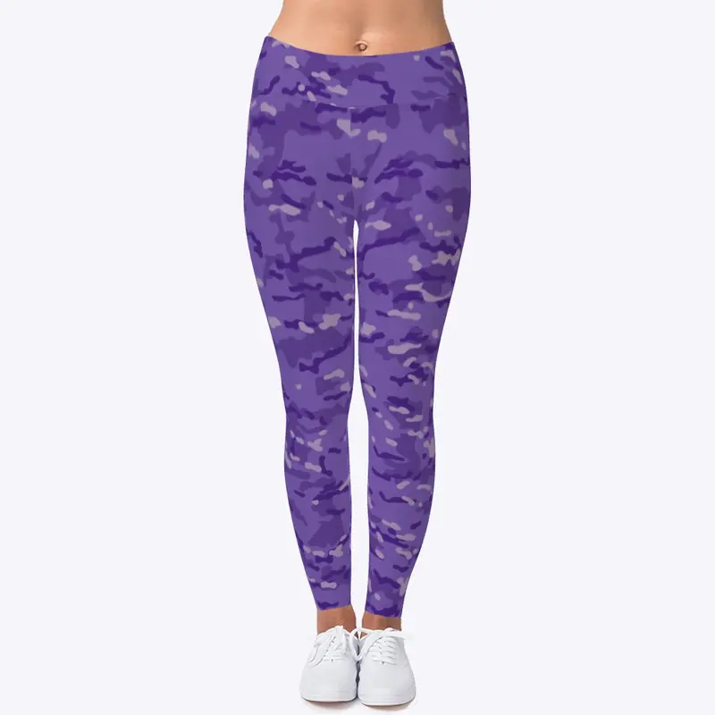 Purple Camo Leggings