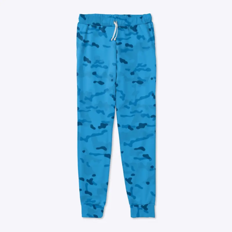 Blue Camo Joggers